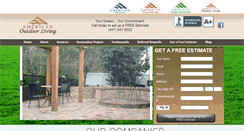 Desktop Screenshot of american-outdoorliving.com